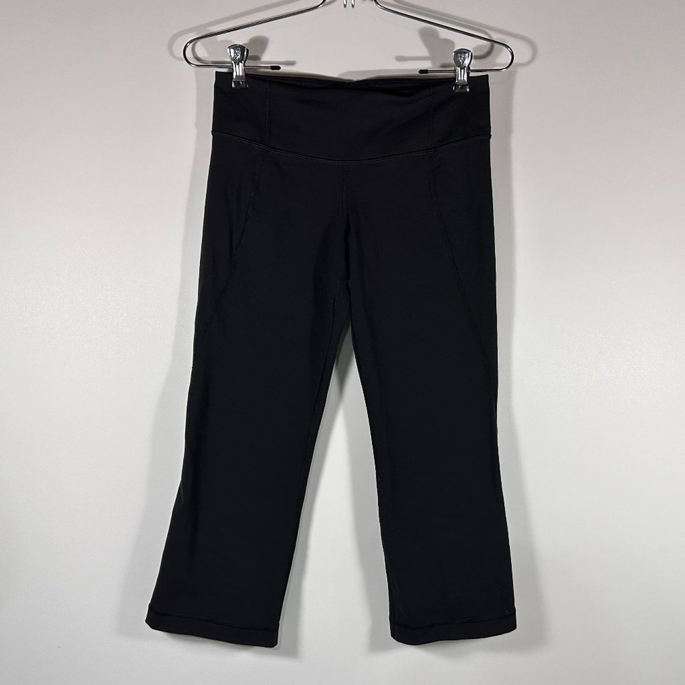 Lululemon Black Cropped Leggings Women Size 4